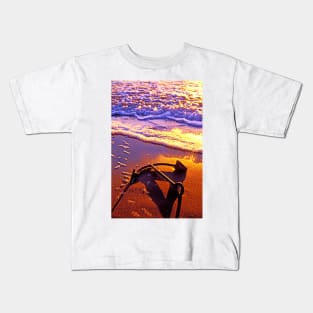 Ships anchor on beach Kids T-Shirt